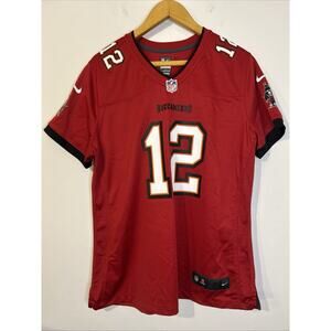 Tom Brady #12 Tampa Bay Buccaneers NFL Football On Field Nike Jersey Youth Sz XL